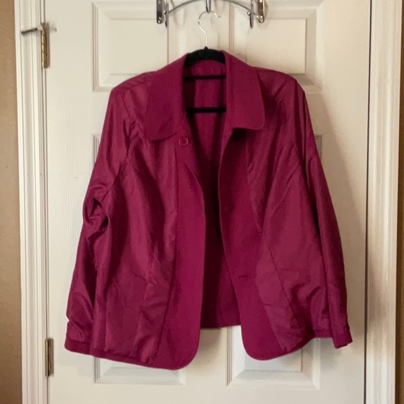 Jessica London Women’s Berry Pink Office Wear Business Casual Blazer Size 18 - Picture 9 of 13